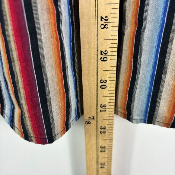 Martin Gordon striped shirt M button down long sl rainbow multicolored office - Picture 9 of 11